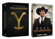 Yellowstone the complete SEASONS  1-5 , 1-4 and 5 is part 1 with 7 episodes DVD